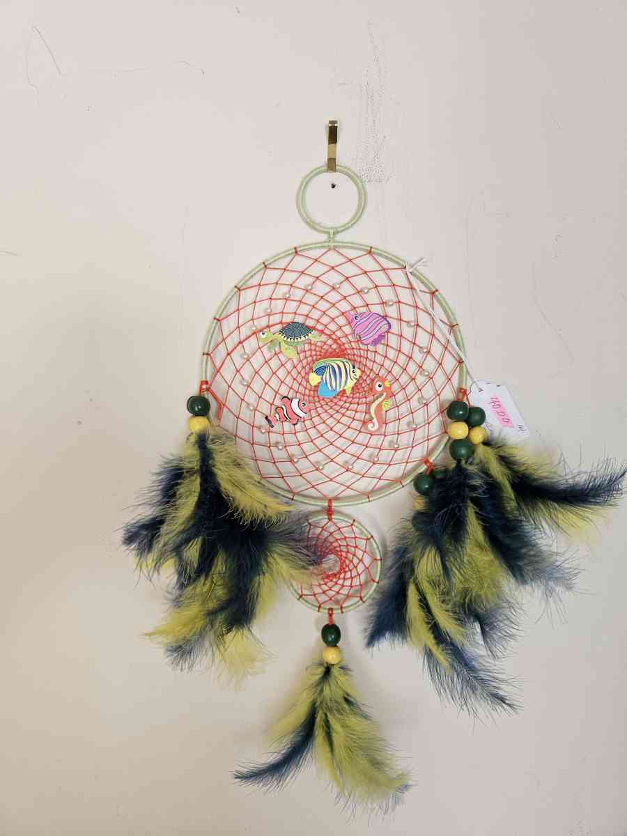 handmade fish dreamcatcher