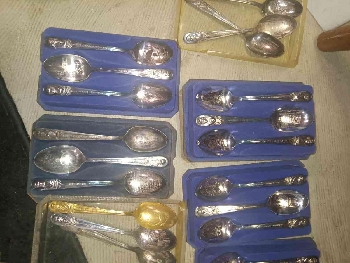 Vintage Silver plated President Spoons