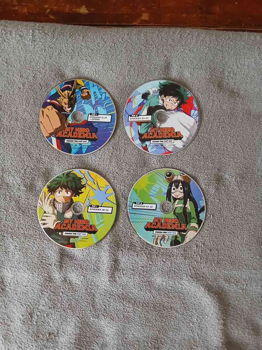Lot Of 10 My Hero Academia DVDs