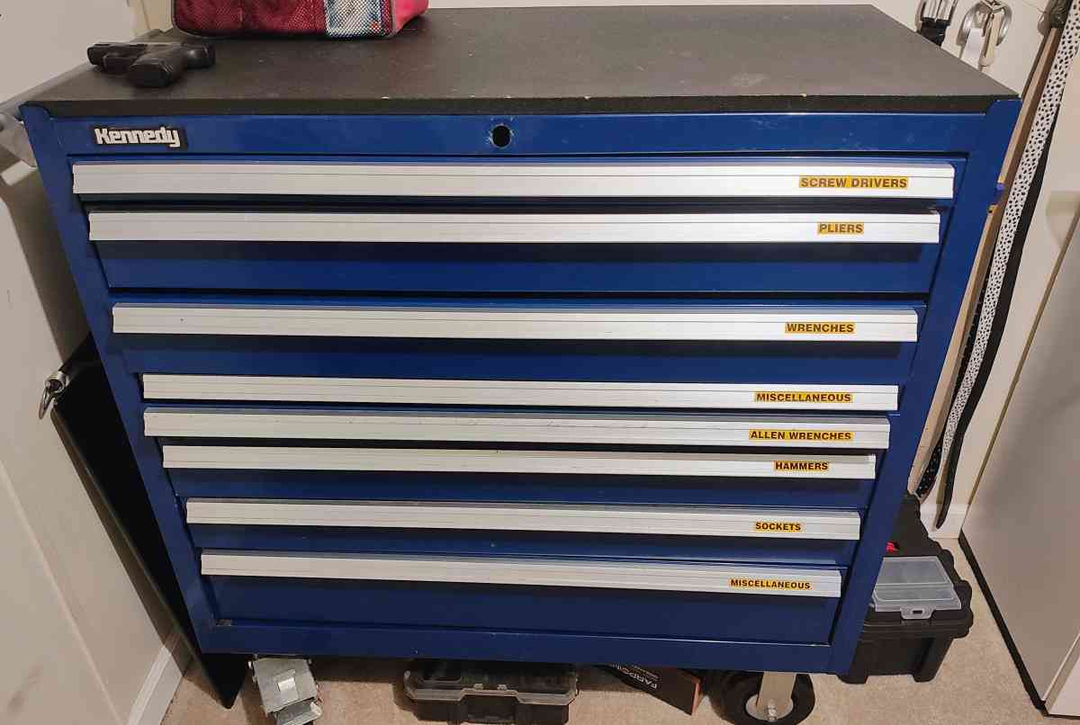 toolboxes leafblowers ect