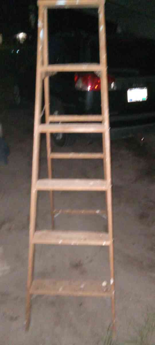 wood ladder