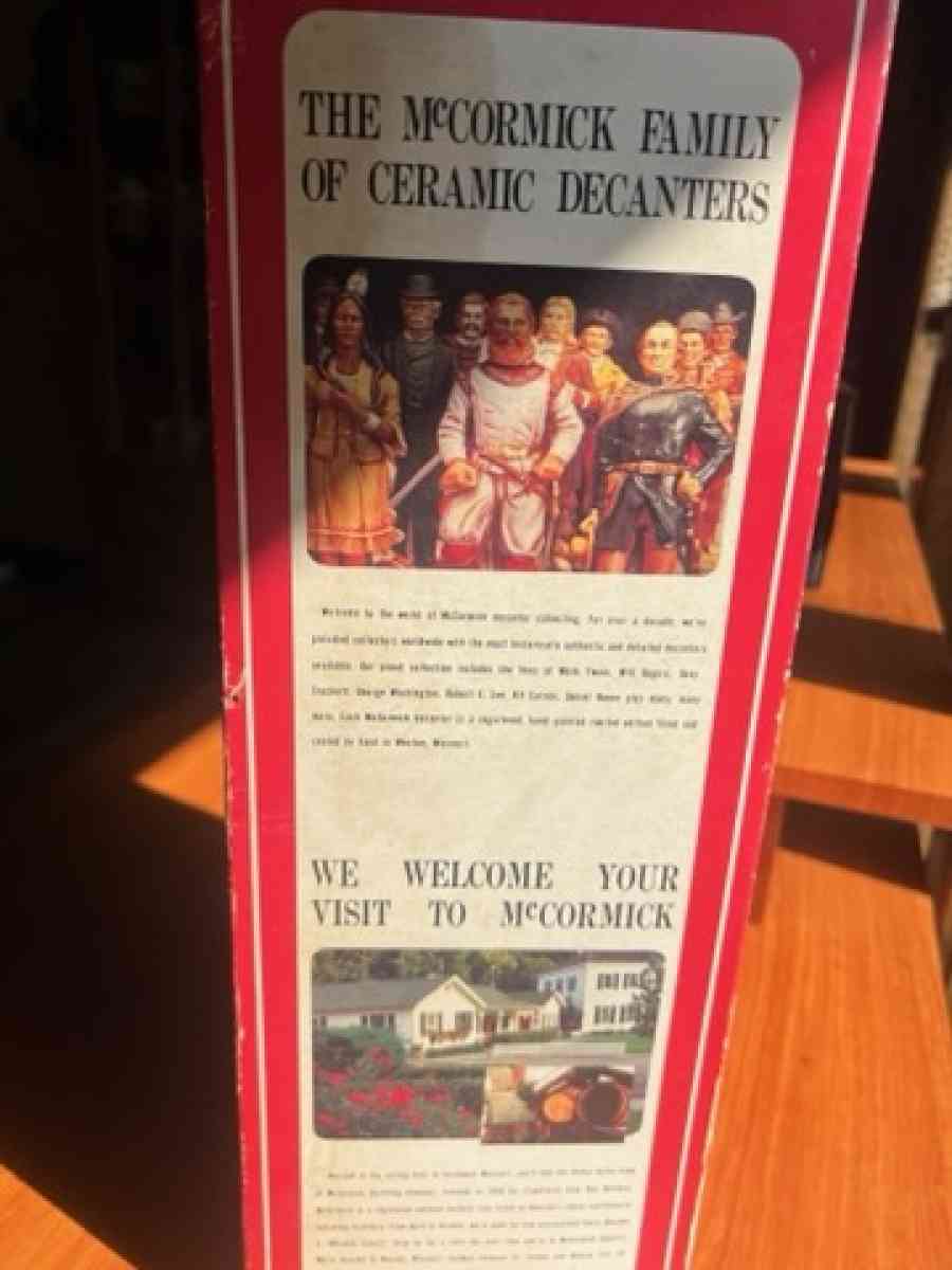 vintage mccormick decanter with music box oung elvis