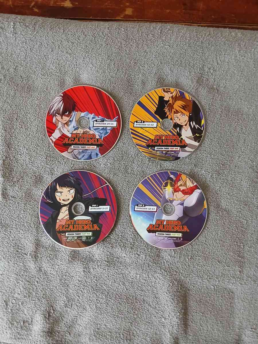 Lot Of 10 My Hero Academia DVDs