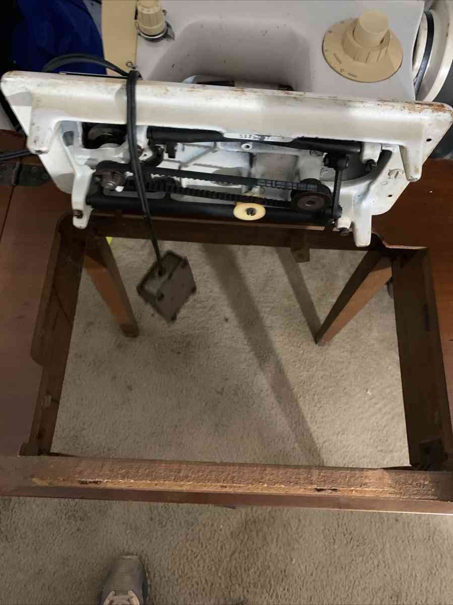 Vintage sewing machine by singer