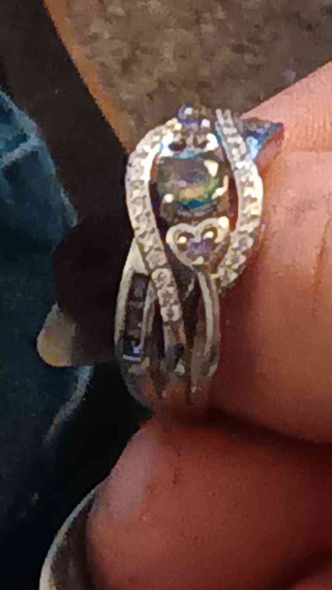 mystic topaz sterling silver ring