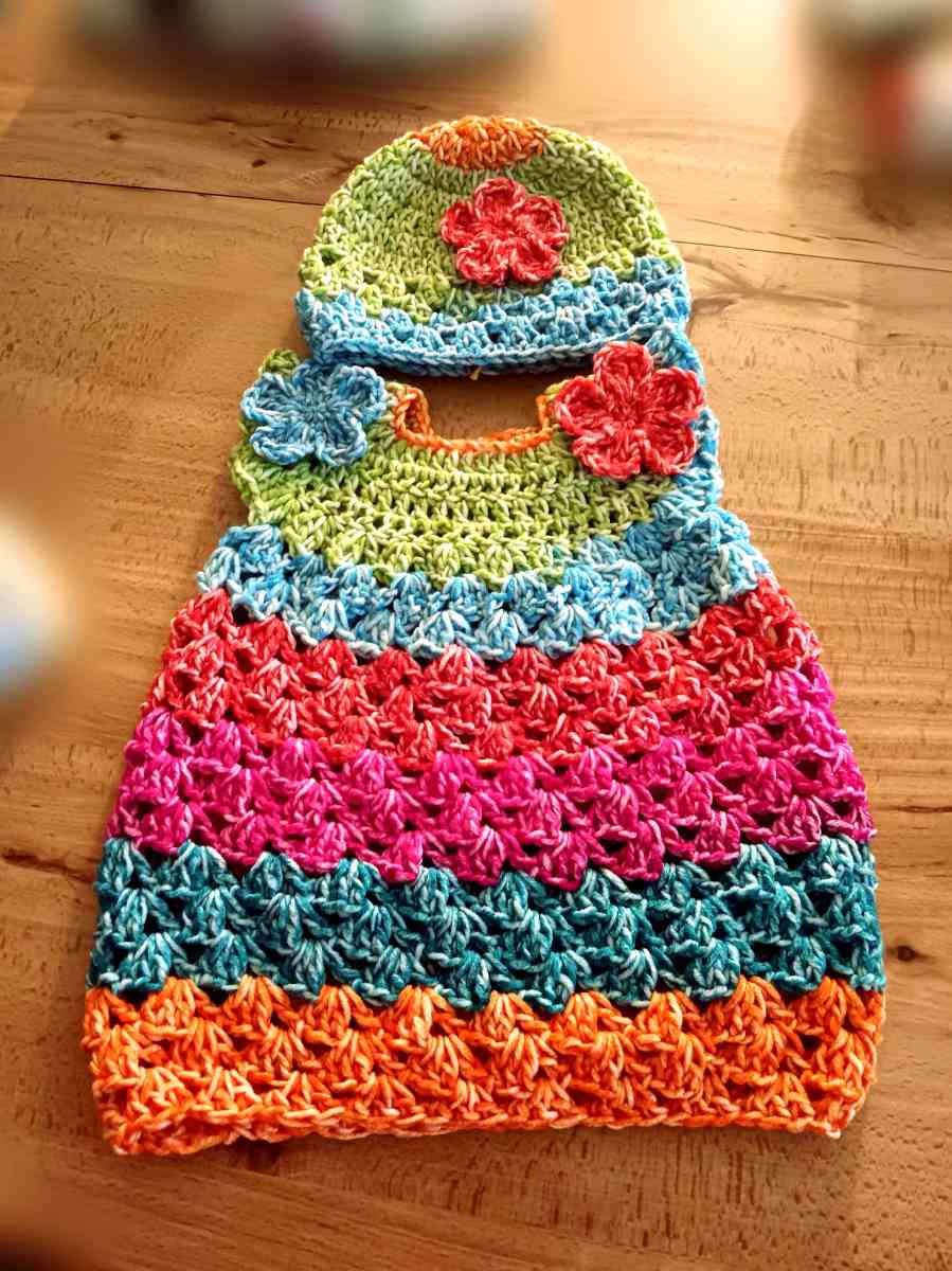 2 Piece Handmade Baby Girl Dress Set