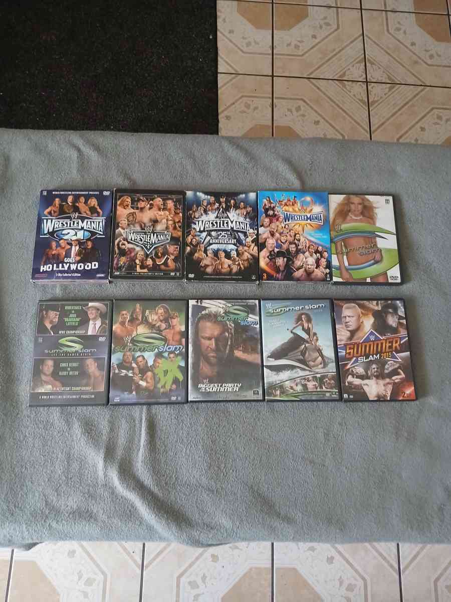 Lot Of 26 WWE And TNA Impact Wrestling DVDs