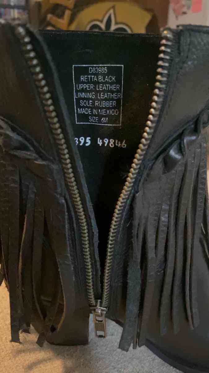 Harley Davison fringe boots