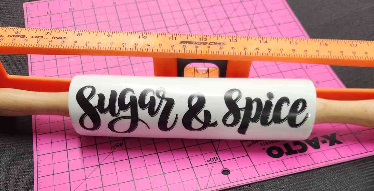 New 16 Inch Ceramic inscribed Sugar Spice Rolling Pin