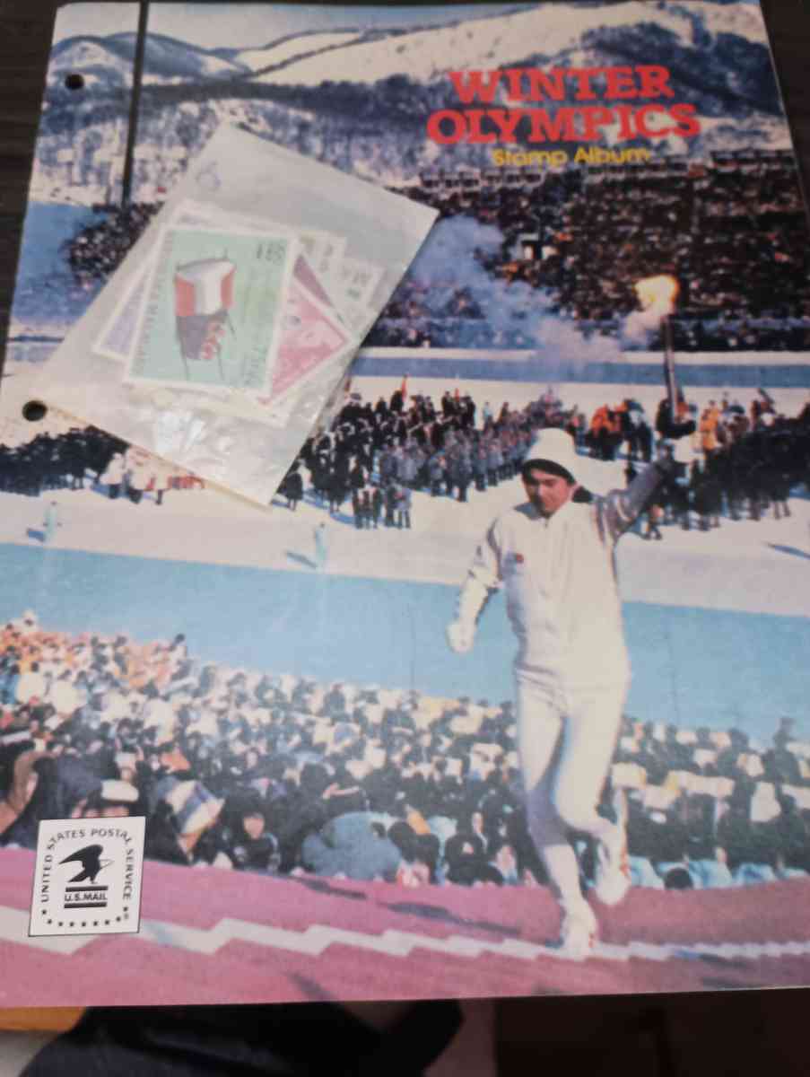 winter Olympics stamp book