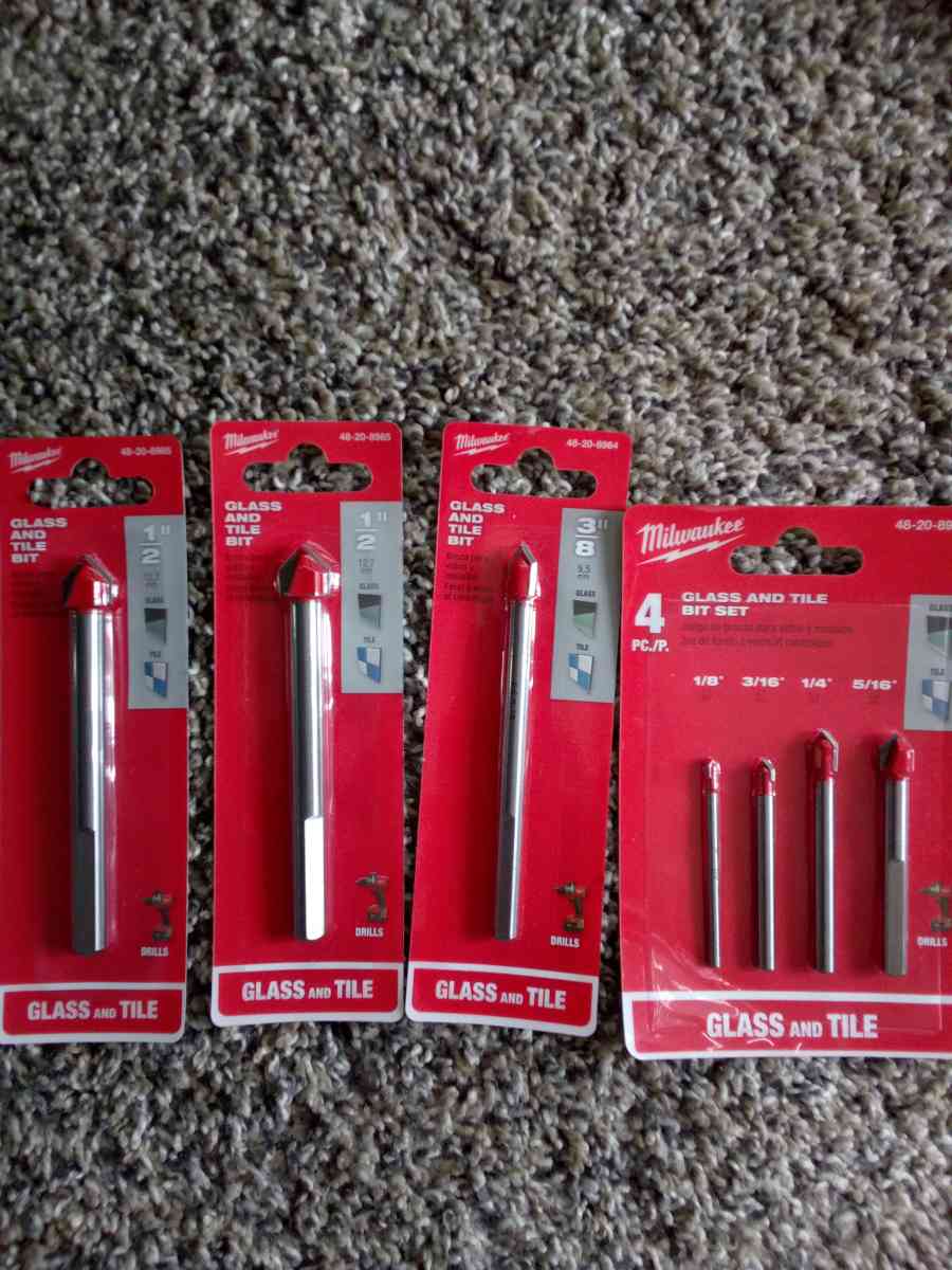 Milwaukee Glass And Tile Bits bundle