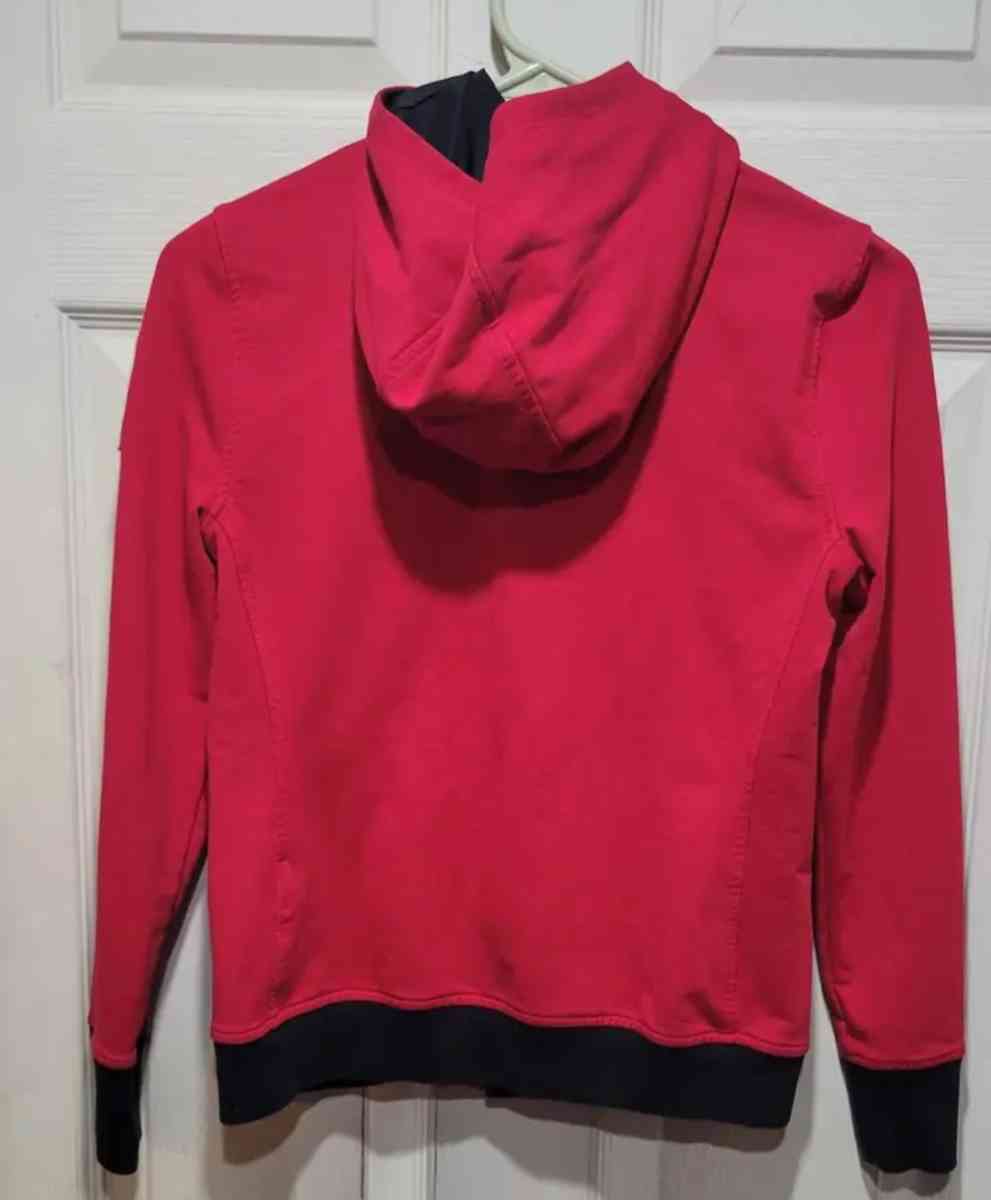 LRL Ralph Lauren Red and Black Hooded Athletic Jacket Woman