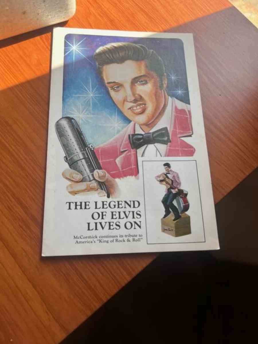 vintage mccormick decanter with music box oung elvis