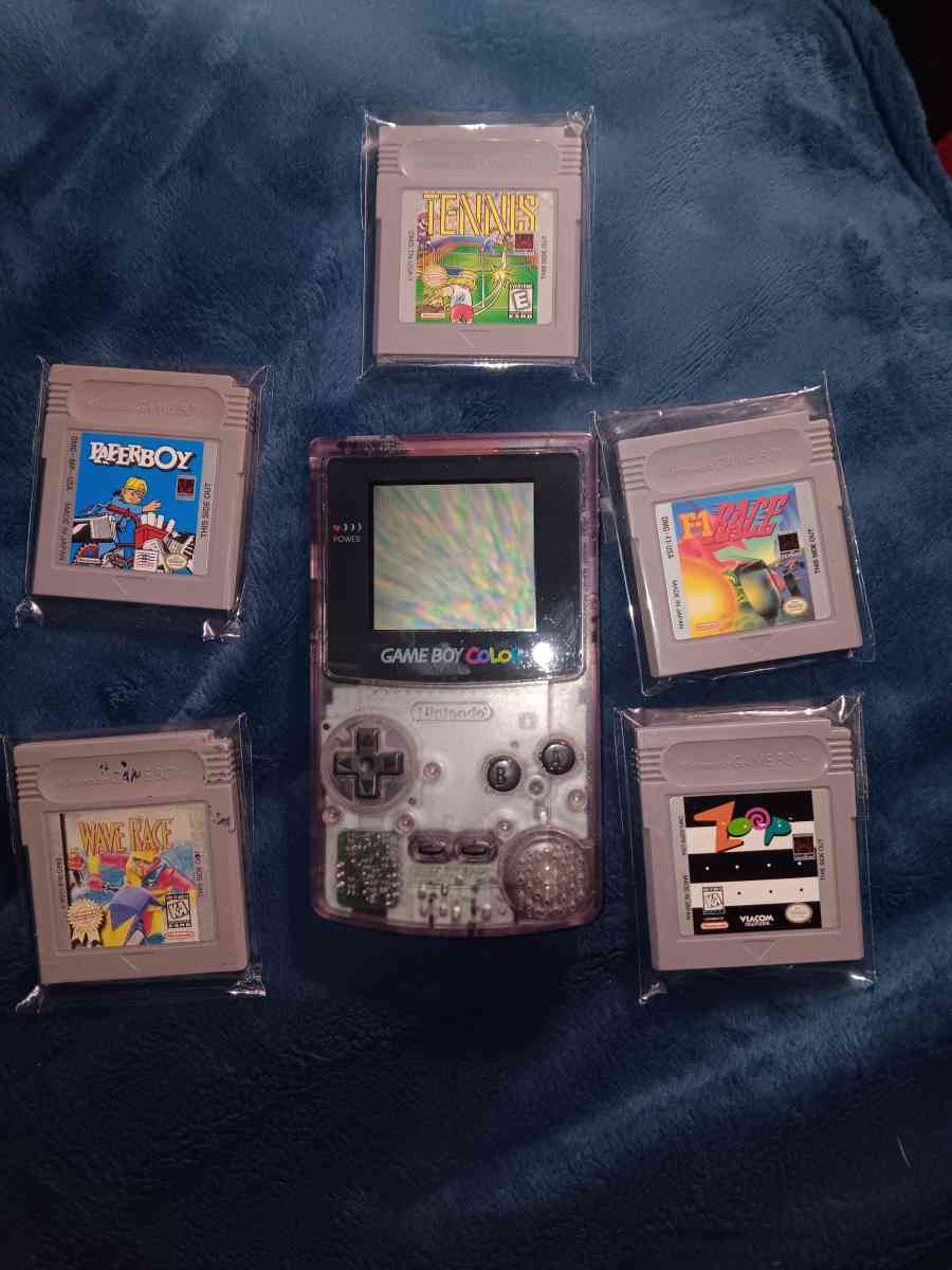 gamboy color with games