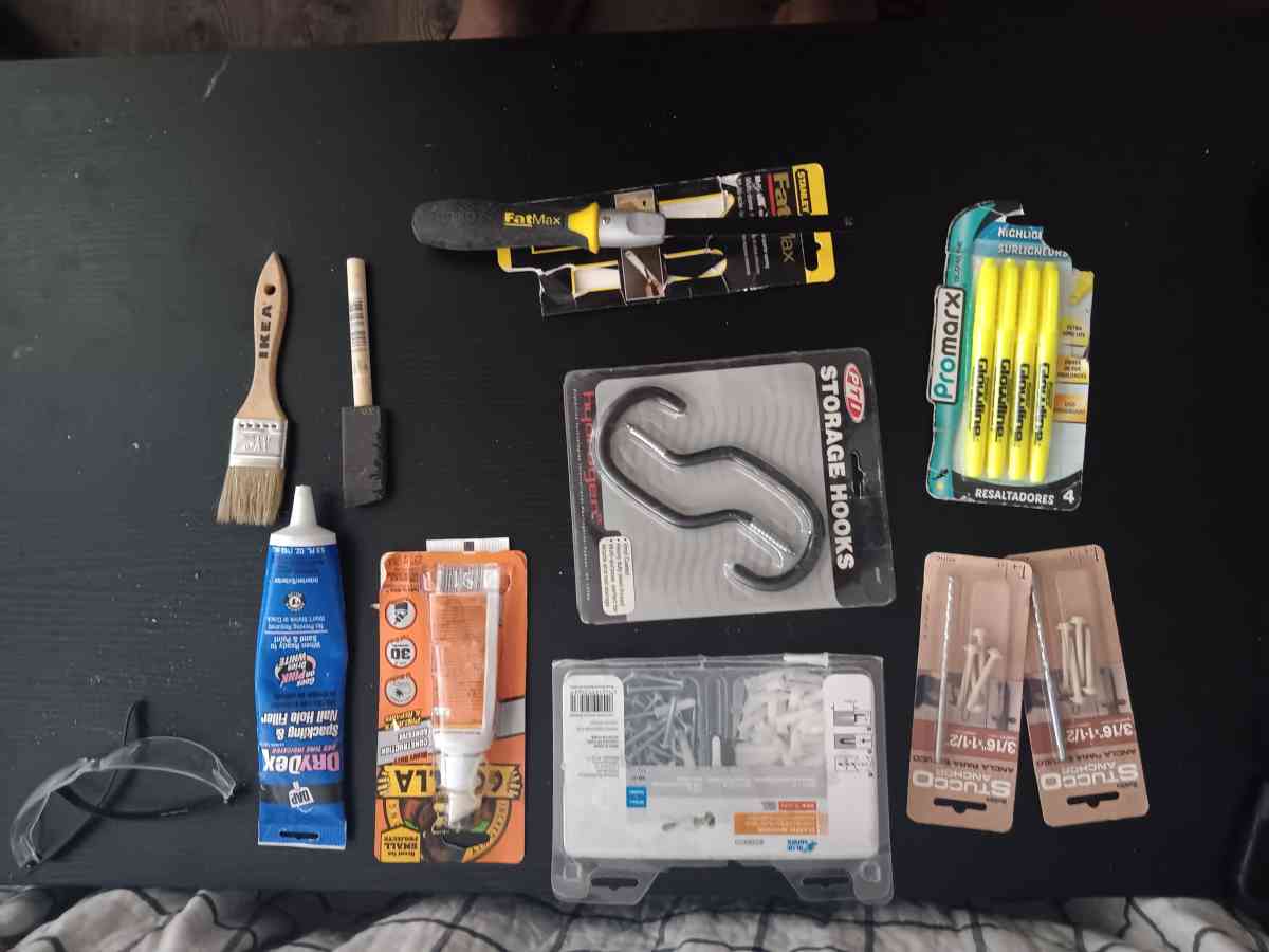 lots of tools and hardware