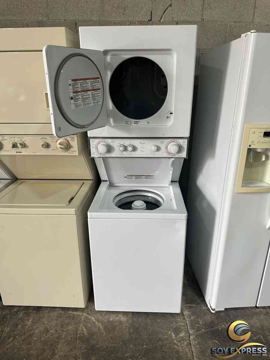 Whirlpool combo 24W washer and dryer stackable white color