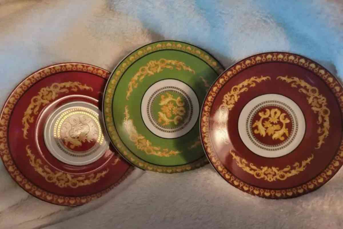 Bijoux Terner set of 3 tea cups with saucers