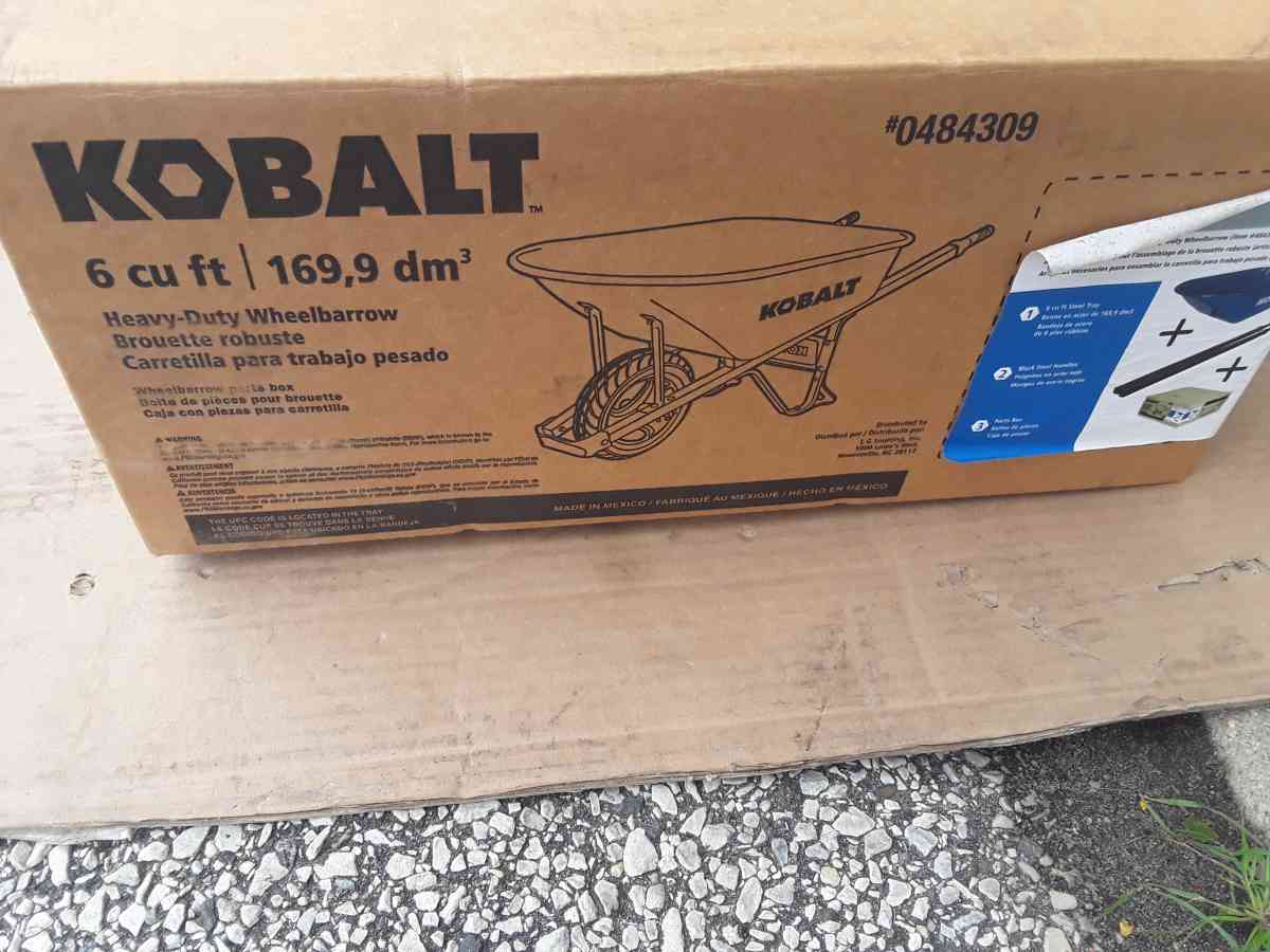 Brand New Cobalt Wheelbarrow All Steel