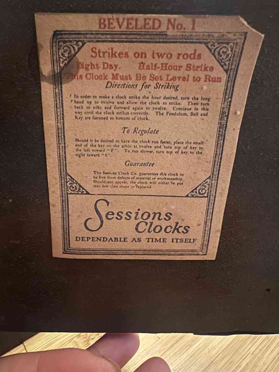 Vintage 1920s Large Mantel Clock