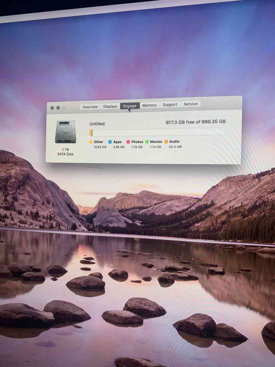 Apple mac thunderbolt 27 inch Retina display osx El Capitan