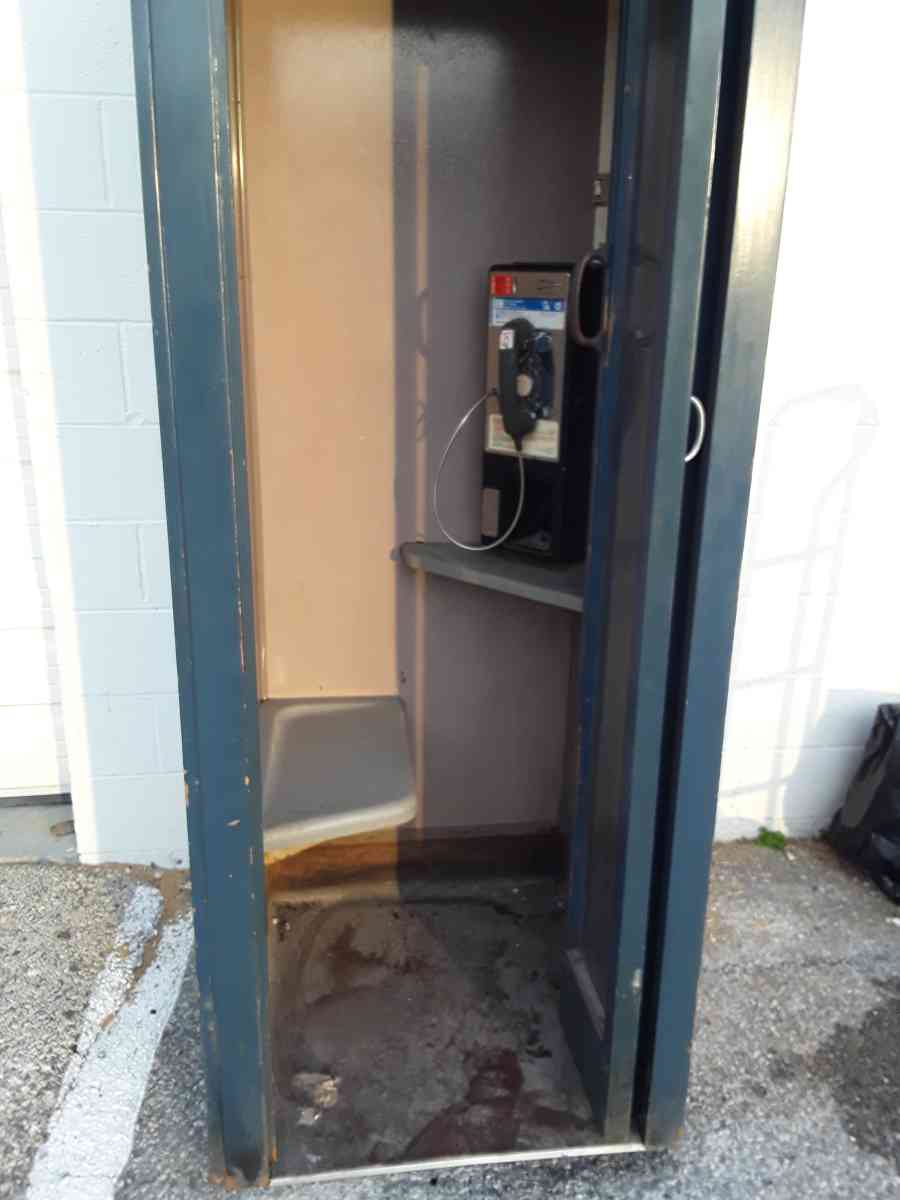 nice inside Bell Telephone booth with phone OEM like new