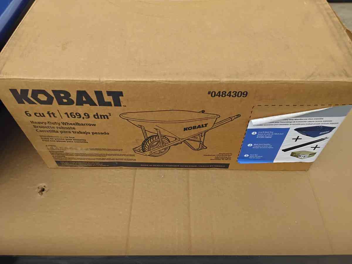 Brand New All Steel Kobalt Wheelbarrow Hardware Tire