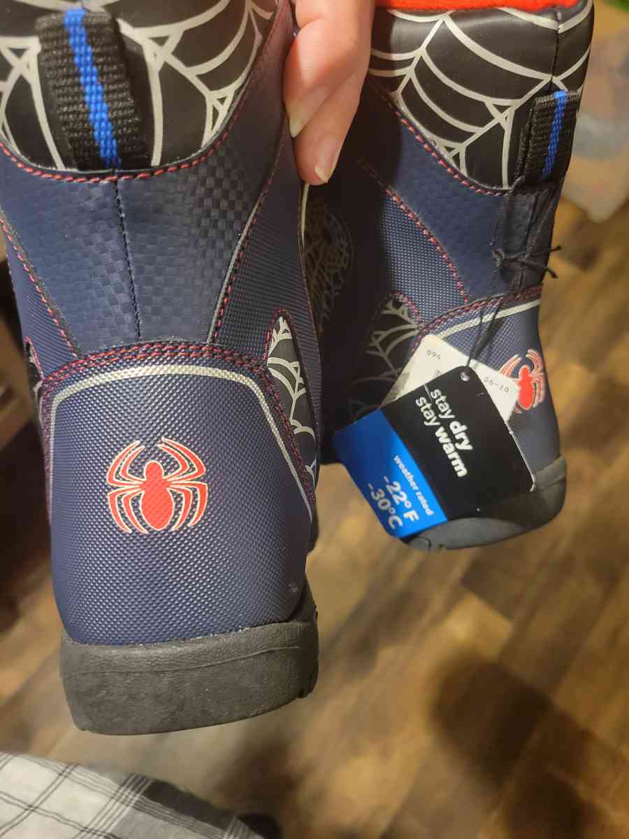SpiderMan boy size 13 boots