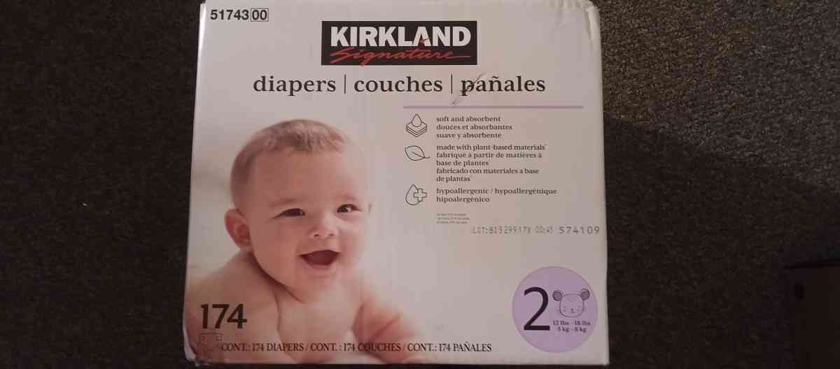 174 Kirkland size 2 diapers