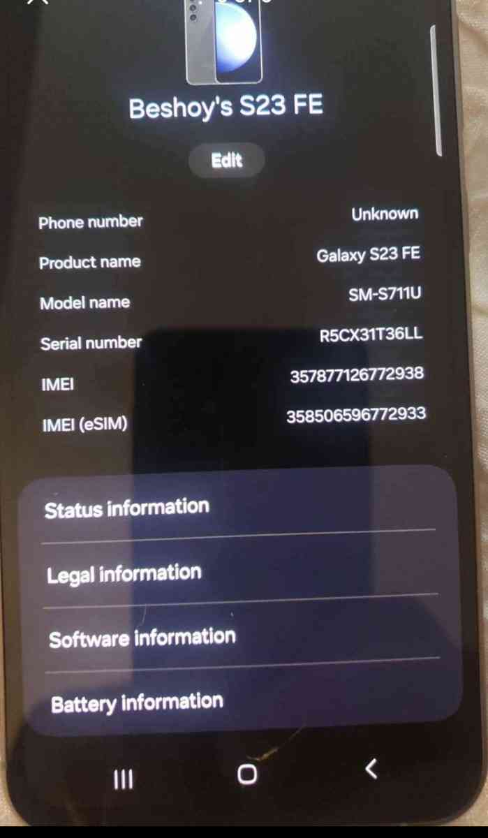 Unlocked Samsung Galaxy S23 Fe