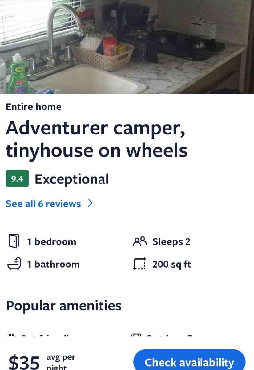 Camper near Mercedes Benz Stadium