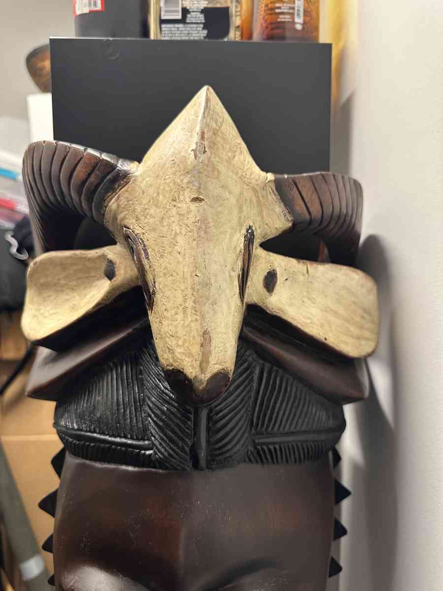 Vintage African Guru Ritual Dancing Mask