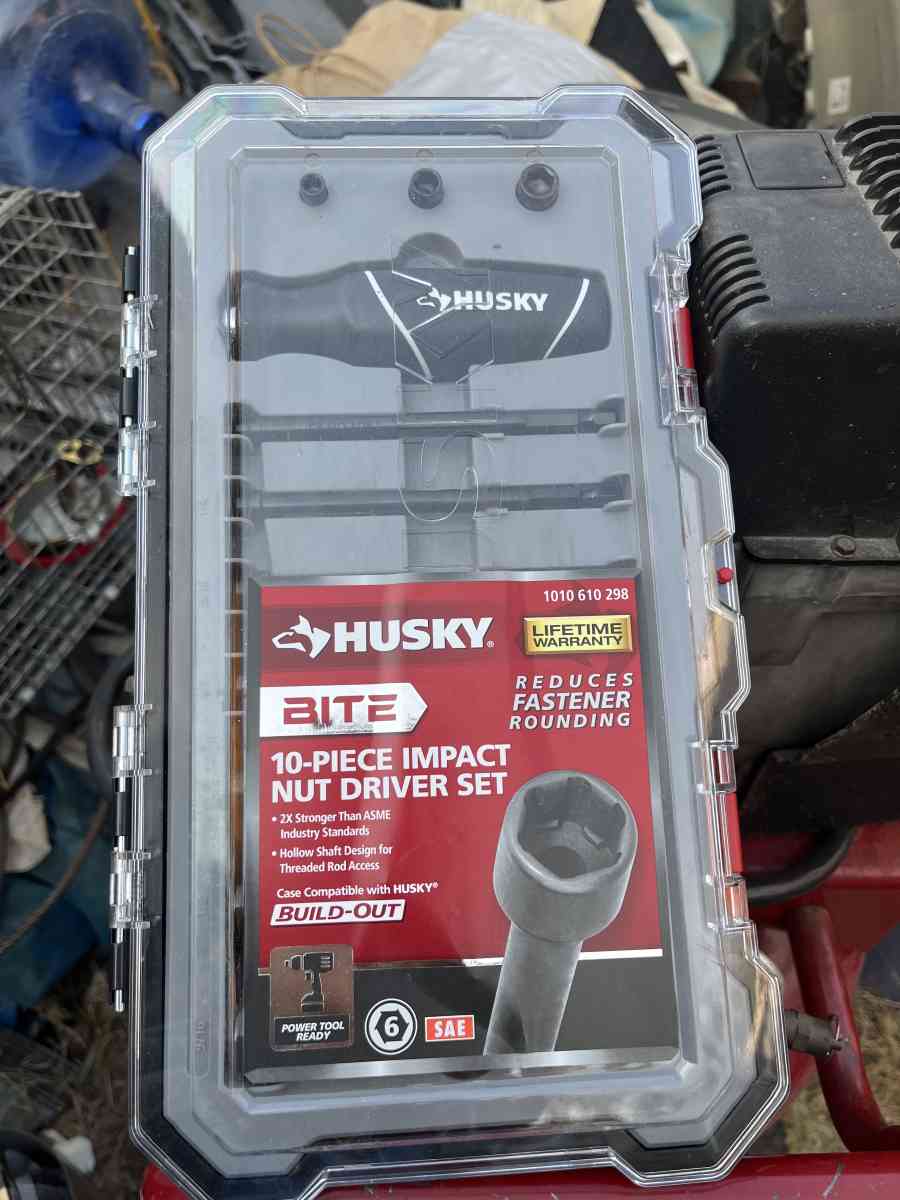 BITE Husky 10 Piece Impact Nut Driver set