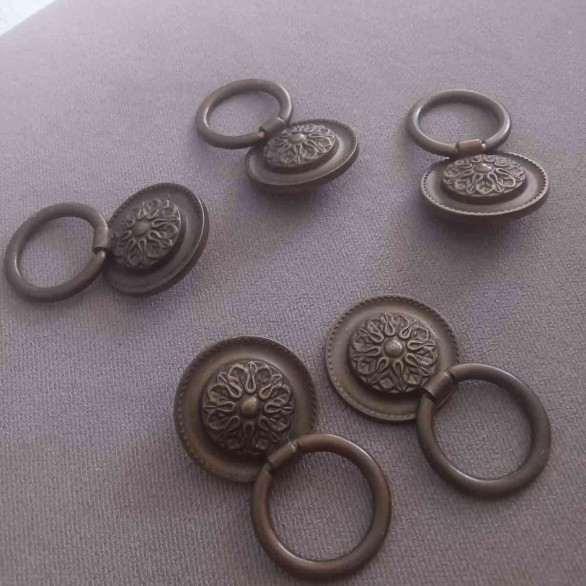 dresser handle metal brown