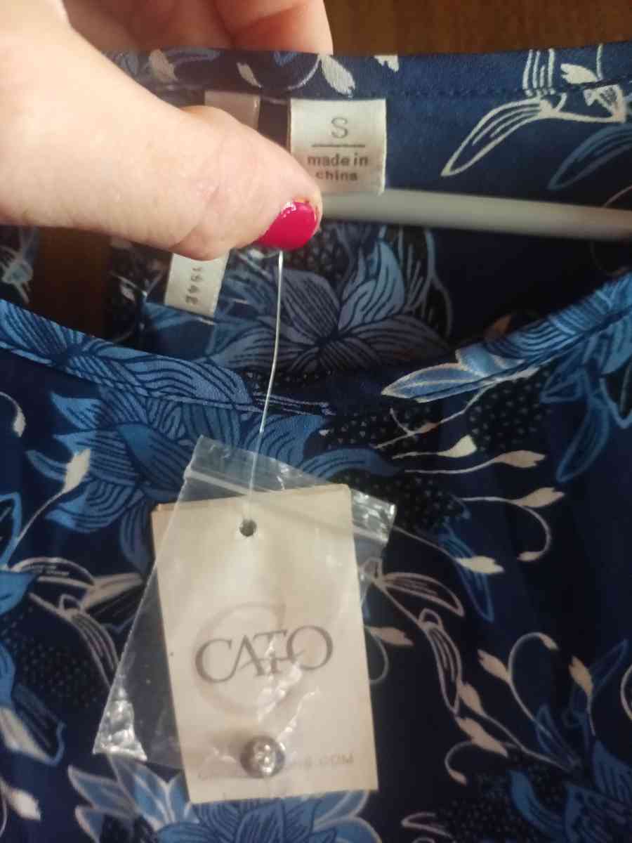 Womens Blouse Navy Blue with Tags