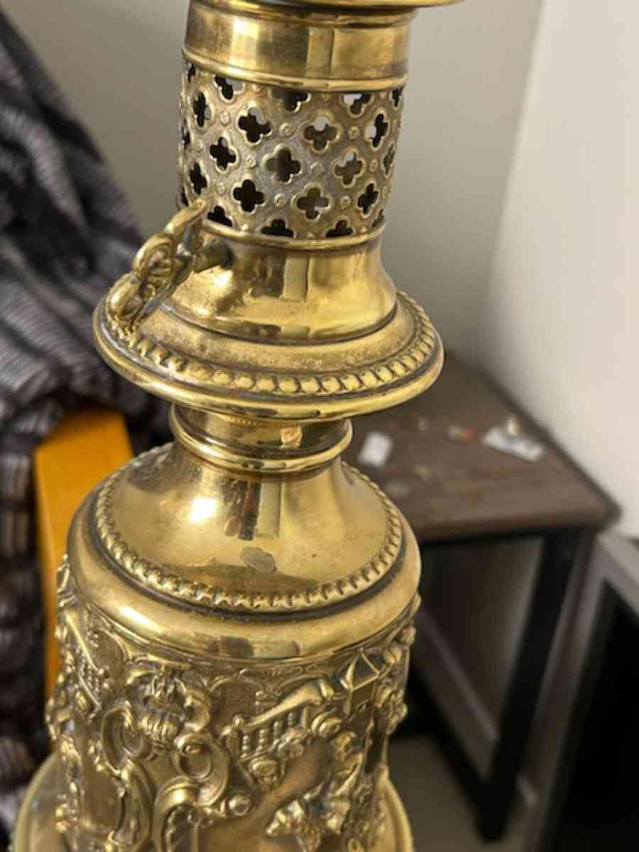 vintage gold lamp