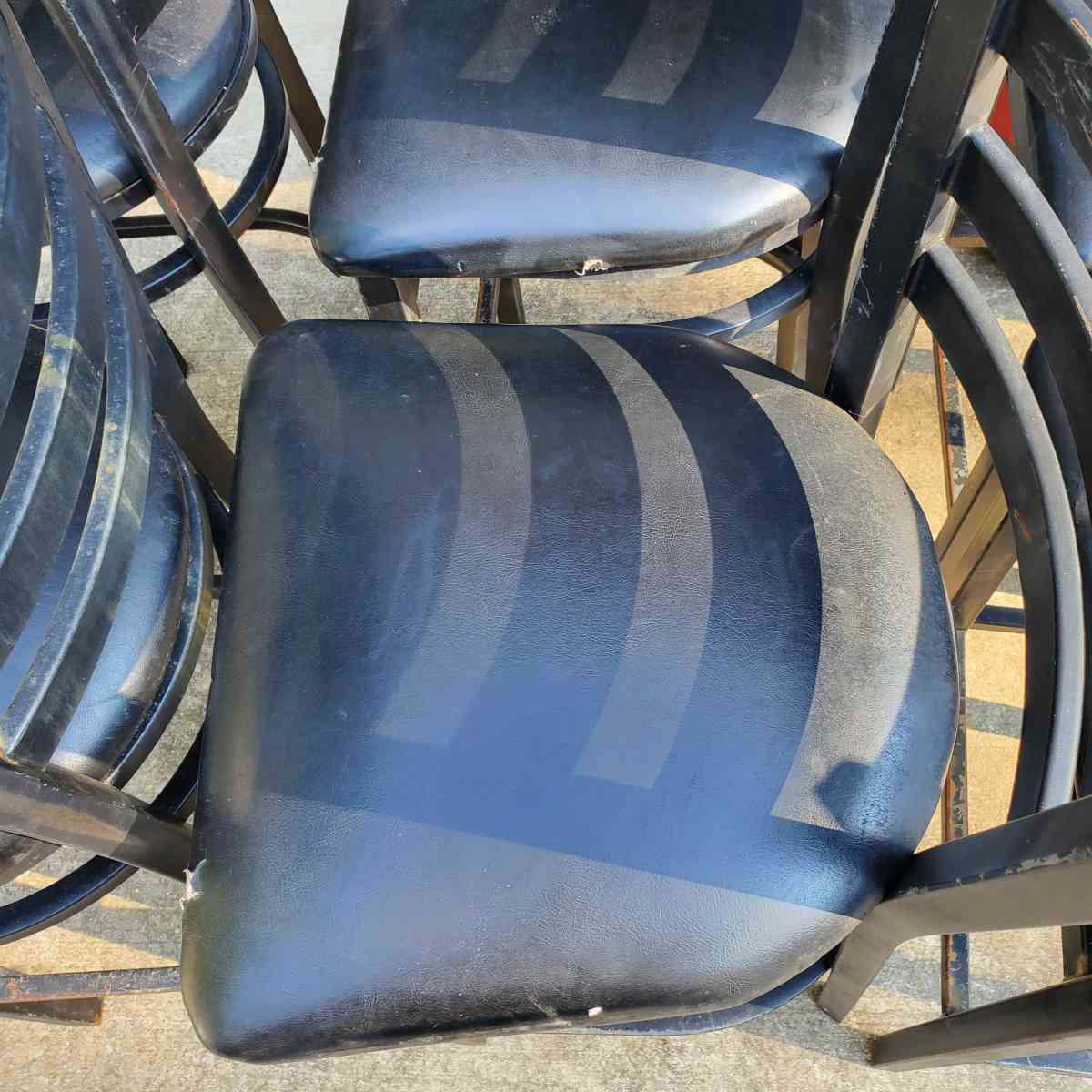 Metal Chairs  Bar Height W Cushioned Seats  RRR Furniture