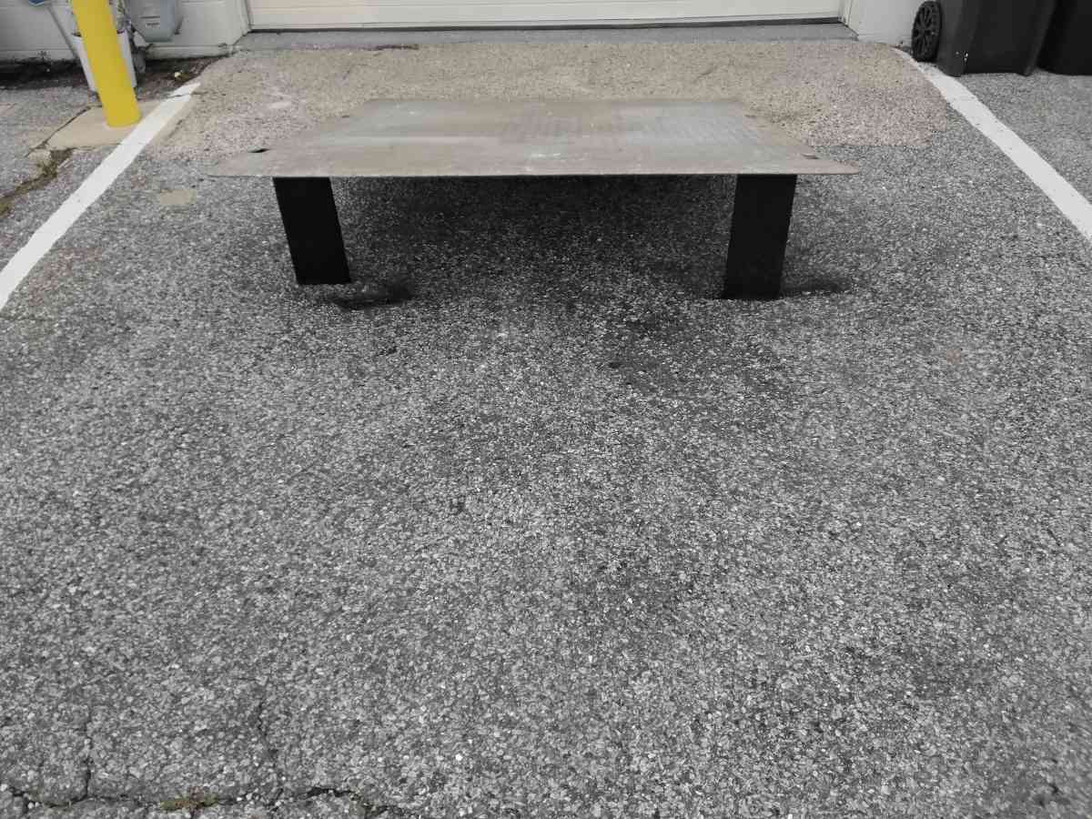 Nice All Aluminum Dock Plate with 4 Handles Like New