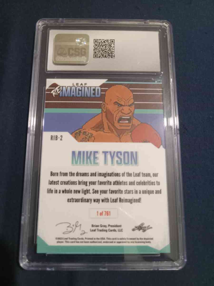 Mike tyson graded sports card