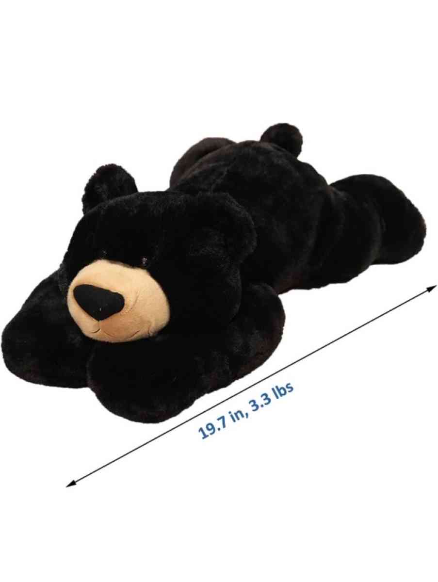20 inch black bear plush