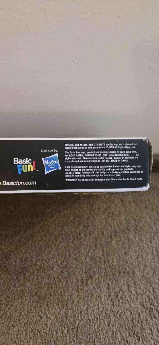 Basic Fun Hasbro Lite Brite 255 Piece Art Set