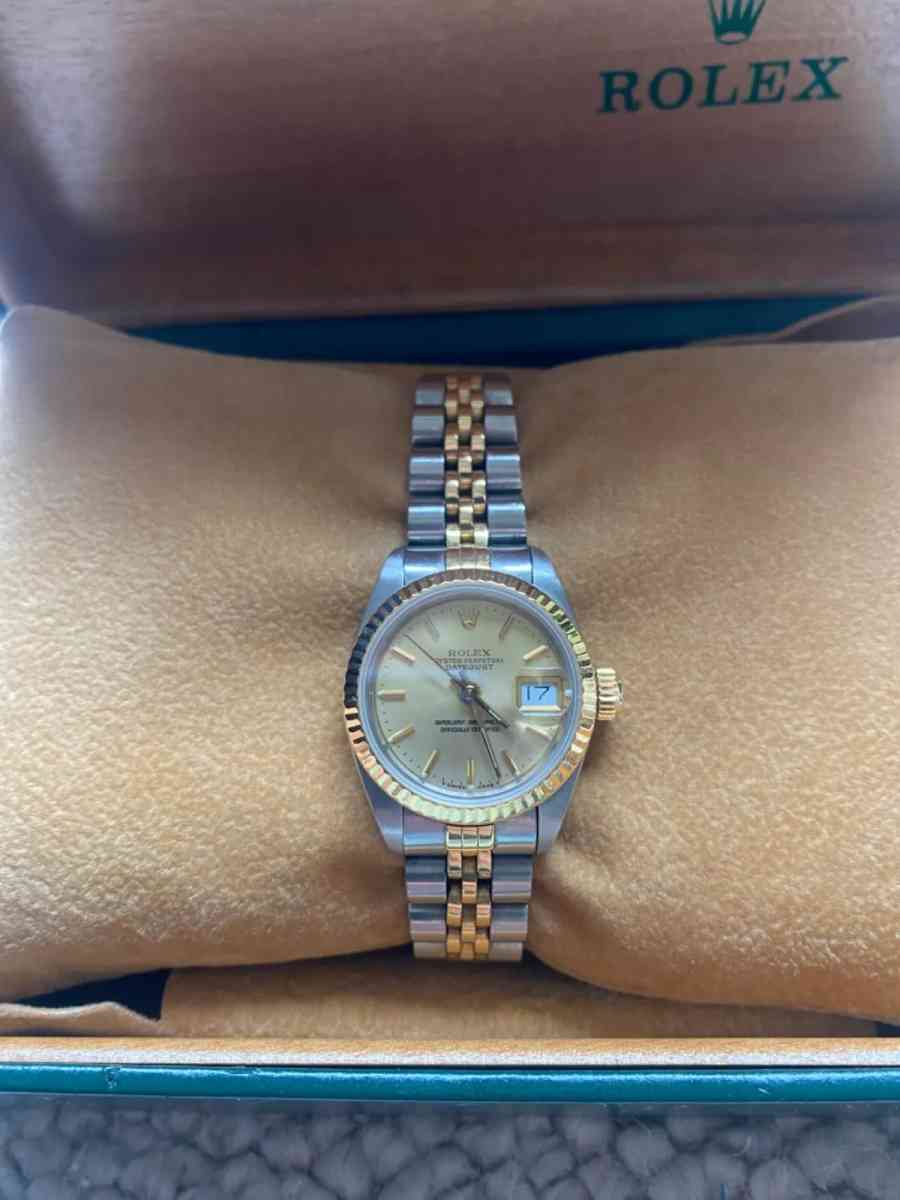 Vintage 1992 Womens Rolex Datejust 26mm SteelGold