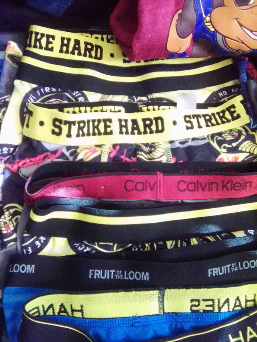 little boys bundle of clothes jeans shirts and boxer briefs