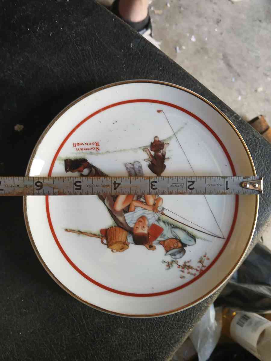 NORMAN ROCKWELL PLATE WAITING FOR DINNER Special Edition
