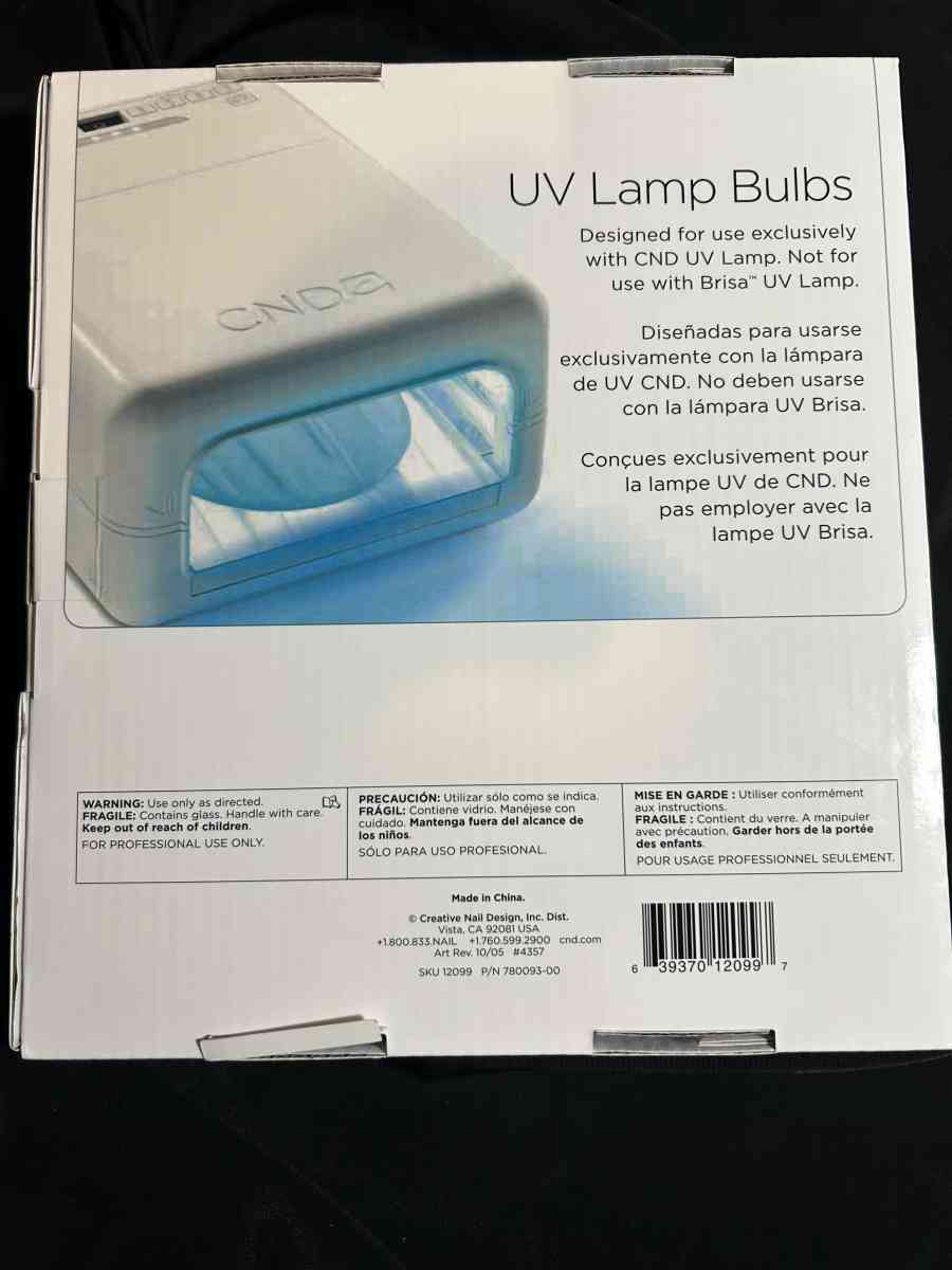 UV LAMP BULBS for use with a CND  UV lamp