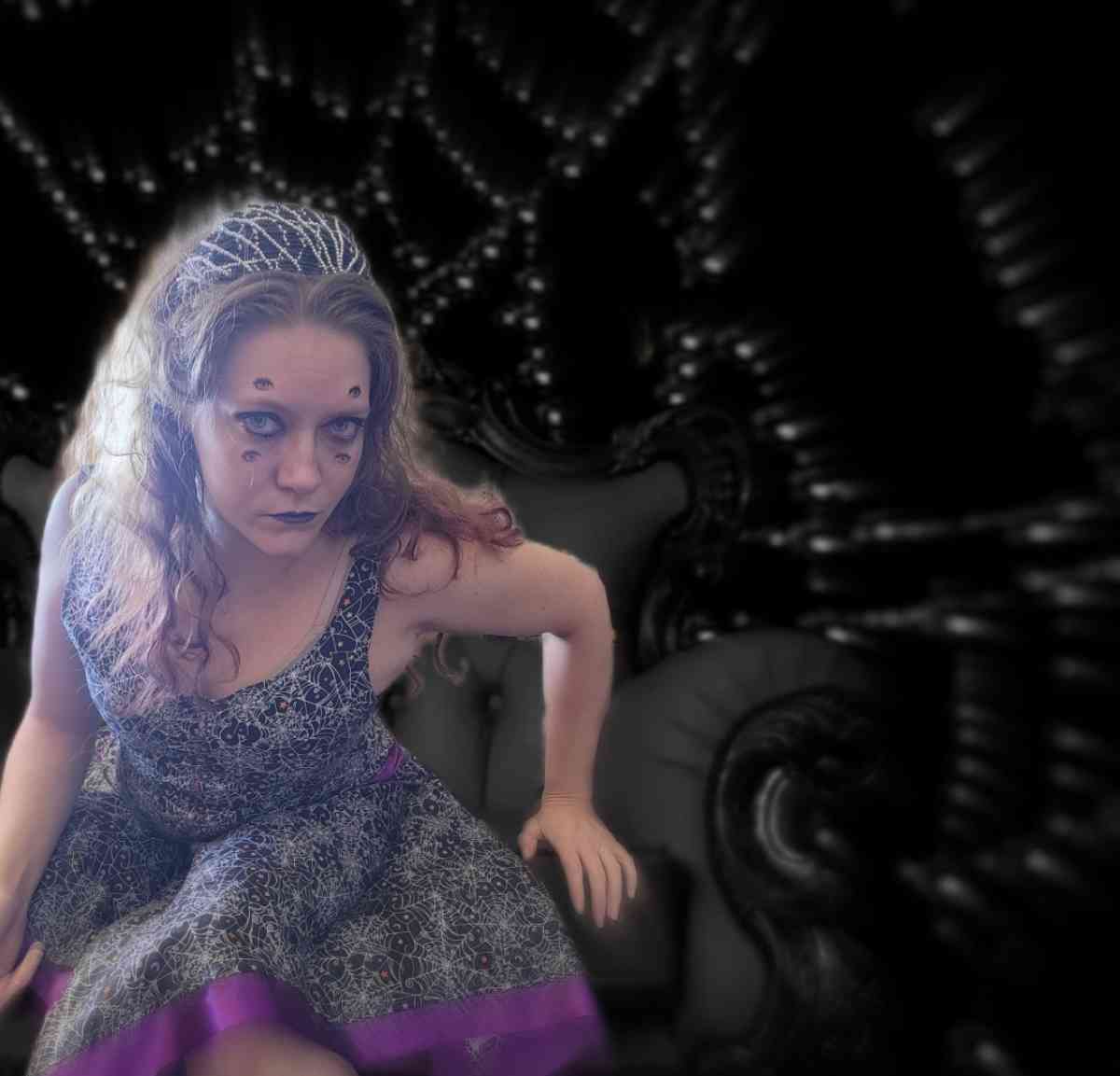 asymmetrical Spiderweb Dress