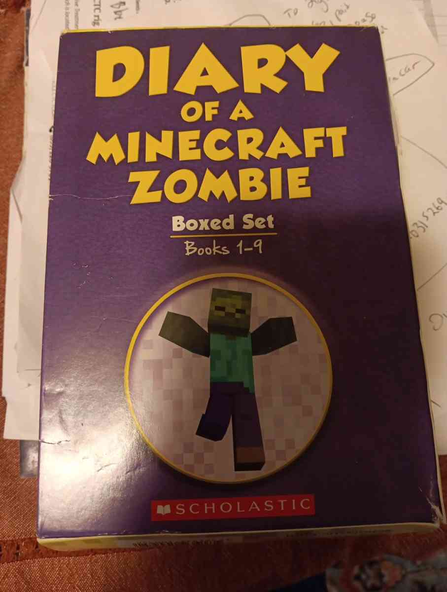 Minecraft zombie set of 9 books