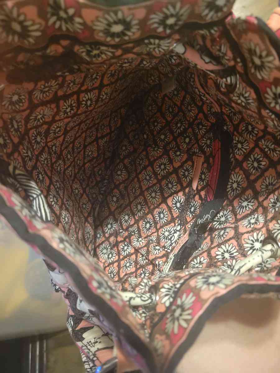 Pink Vera Bradley over the shoulder bag