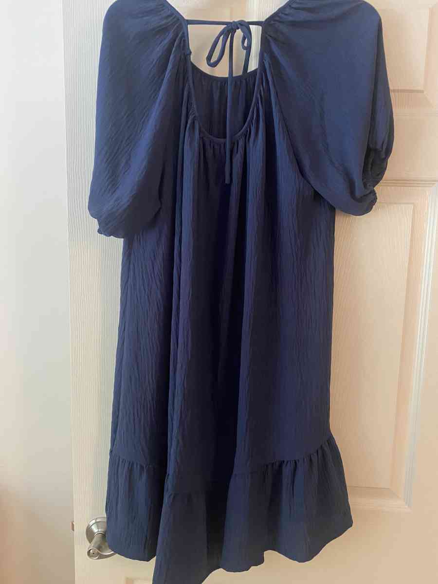 Navy shift dress