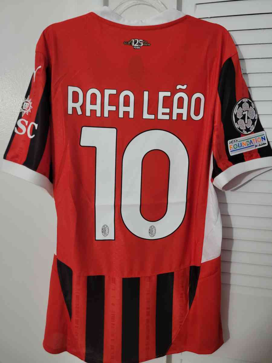 AC Milan Jersey Soccer 2025 Player Version Size M  XL  2XL