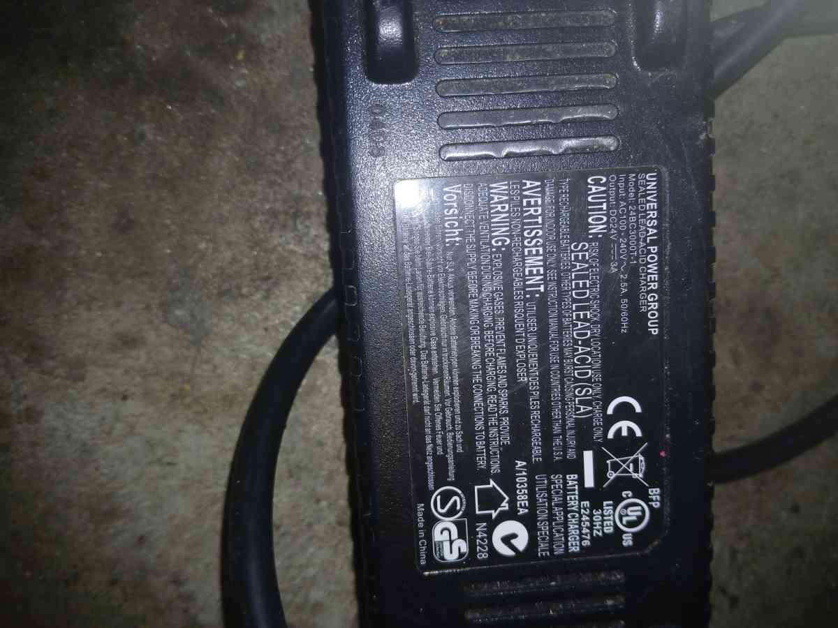 UPG Sealed LeadAcid Charger For Electric Wheel Chair Power C